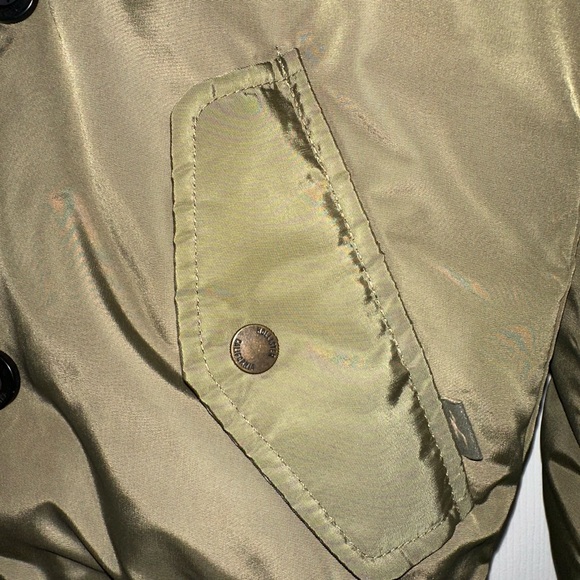 Hollister Olive Green Fur Hooded Puffer Jacket - Picture 2 of 6